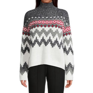 Max Mara Weekend Sweater Size Small Fair Isle Maser 100% Wool $385